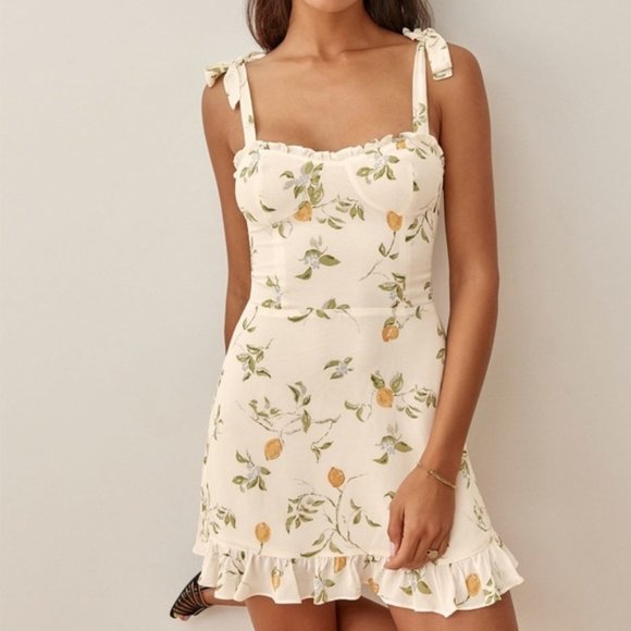 Reformation Dresses & Skirts - Reformation Christine Dress in Citron *NEW*